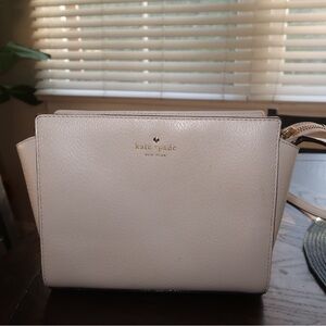 Used Kate Spade Light Grey Crossbody Bag